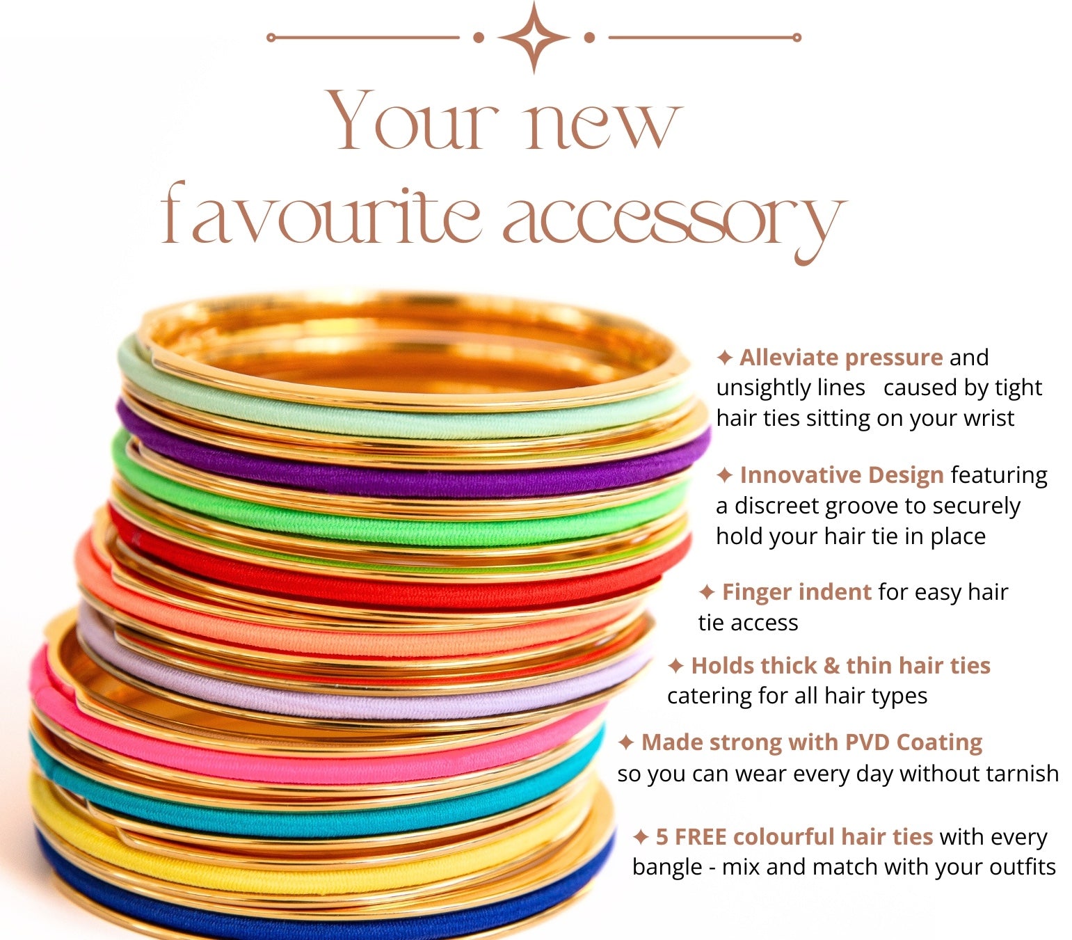 Gypsea Loop Hair Tie bangle your new favourite accessory coloured ties