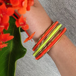 Hair tie bangles 3 pack gold and silver