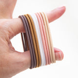 Earth Gypsea Hair Ties | Soft & Secure 10 Pack Colourful Hair Elastics