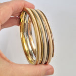 Blonde Neutral hair ties in 3 stack of  Gypsea Loop Bangle 10 pack
