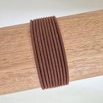 Brunette brown 10 pack of hair ties for Gypsea Loop hair Tie Bangle 