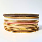 Brown earth toned hair ties in a gypsea loop hair tie bangle