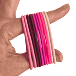 Flamingo Pink Gypsea Hair Ties