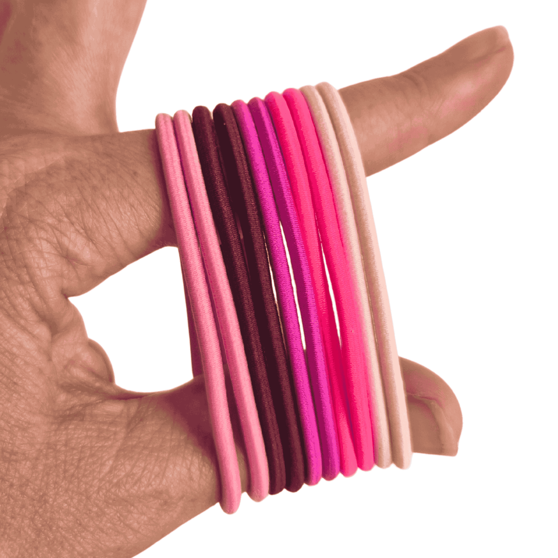 Flamingo Pink Gypsea Hair Ties