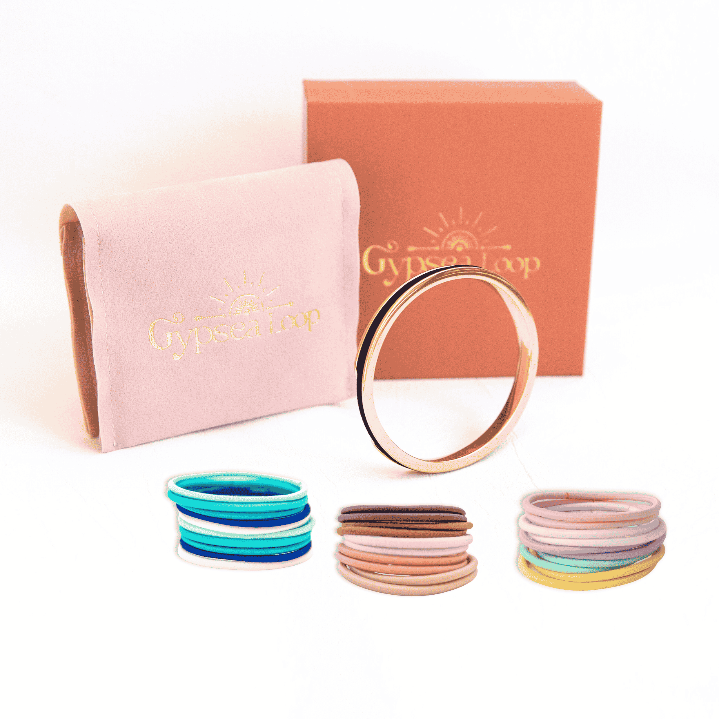 Hair Tie Bangle and 3 Tie PK Bundle