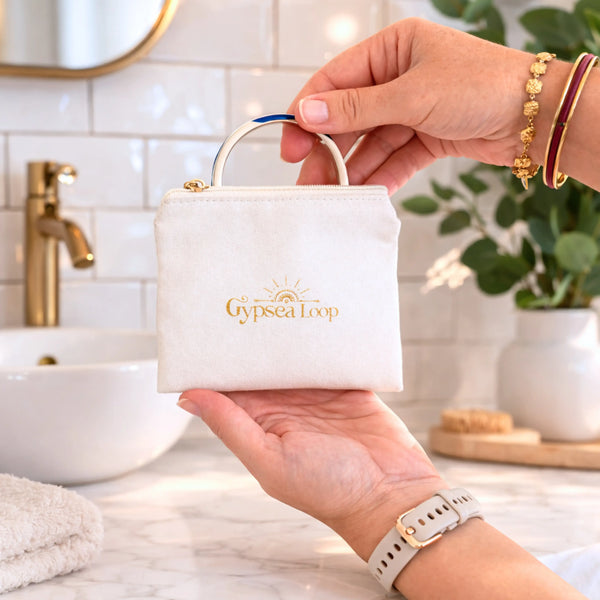Gypsea Luxe Keep Case  - Travel Jewellery Pouch for Gypsea Loop Hair Tie Bangle and Hair Tie Elastics. 