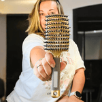 Gold hair Brush by Gypsea Loop