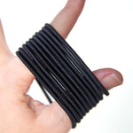 Black gypsea ties hair elastic 10 pk