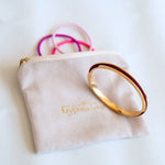 bangle and hair tie travel bag Gypsea Luxe Keep Case for your Gypsea Loop Hair Tie Bangle. Keep case, storage bag for hair bobble, pony tail. hair elastics