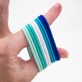 Ocean Blues gypsea hair ties 10 pack for hair tie bangle