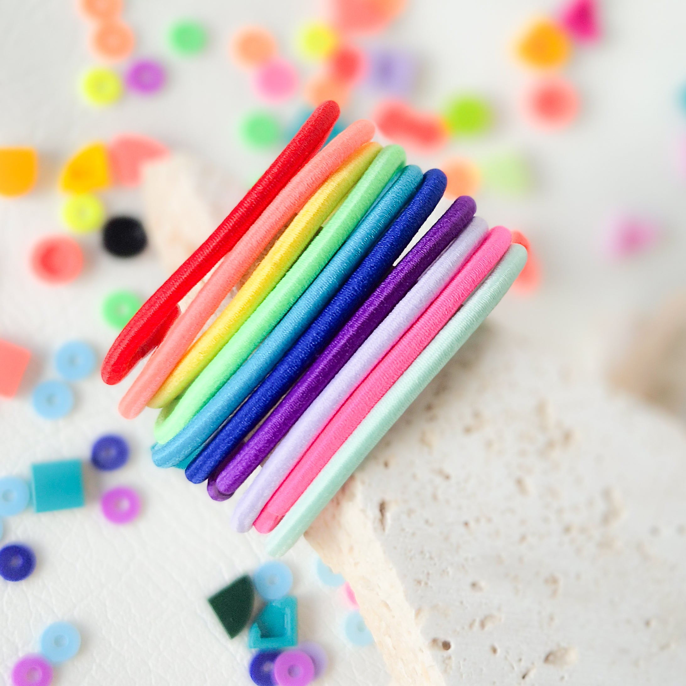 Rainbow Gypsea Ties exclusive hair ties for Gypsea Loop Bangles